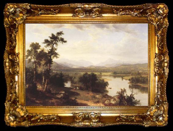 framed  Frederic E.Church White Mountain Scenery,Franconia Notch,New Hampshire, ta009-2